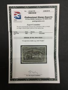 MOMEN: US STAMPS #234 MINT OG NH PSE GRADED CERT XF-90J