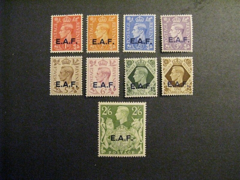 Great Britain/EAF #1-9 mint hinged  a23.2 8254