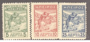 Epirus, Sc #6-8, Unused, Hinged,