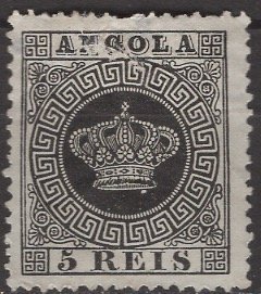 Angola; 1870: Sc. # 1: O/Used Single Stamp (Reprint)