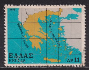 Greece 1286 Map of Greece 1978