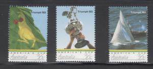 Australia 1986 America's Cup Scott # 1001 - 1003 MNH
