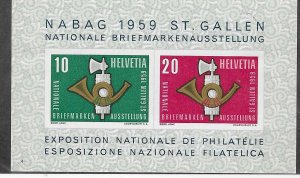 Switzerland #371a  (MH)  S/S CV$13.00