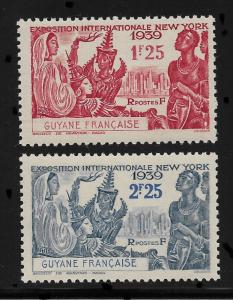 French Guiana 1939,New York World's Fair,Scott # 169-170,VF MNH** (RN-II)