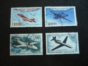 Stamps - France - Scott# C29-C32 - Used Set of 4 Stamps