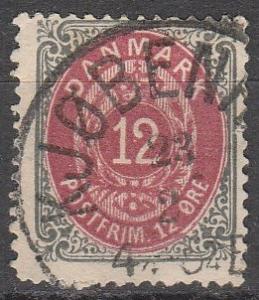 Denmark #29  F-VF Used   CV $4.00 (A13139)