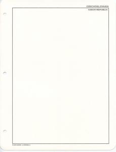 K-Line CZECHOSLOVAKIA - Blank Album Pages 25 per pack PB103