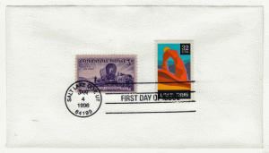 USA First Day Cover # 3024 - Utah Statehood Centennial - w/ # 950