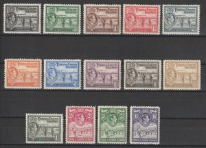 TURKS & CAICOS 1938/45 SG 194/205 MNH Cat £130