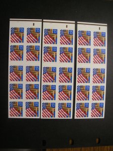 Scott 2921a, 32c Flag over Porch, UNFOLDED, Pos 2 x 3, MNH Booklet Beauty