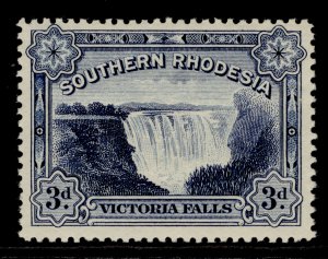 SOUTHERN RHODESIA GV SG30, 3d deep ultramarine, M MINT. Cat £15.