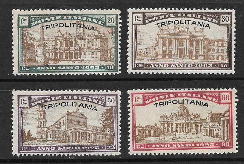 Tripolitania Scott B1-B4 Mint short set O/P semi-postal stamps 2015 CV $15.00