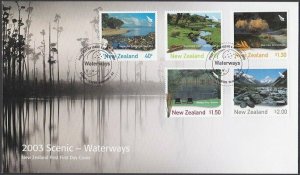 NEW ZEALAND 2003 Waterways commem FDC.......................................Q642