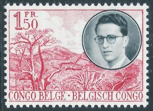 Belgian Congo, Sc #294, 1.50fr MH