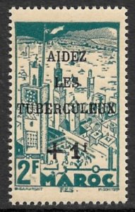 FRENCH MOROCCO 1945 ANTI TUBERCULOSIS Semi Postal Scott No. B26 MNH