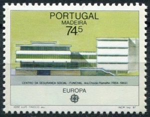 Madeira Sc#119 MNH, 74.50e multi, Europa (C.E.P.T.) 1987 - Modern Architectur...