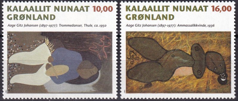 Greenland #325-6  MNH  CV $9.50 (Z9132)