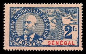 SENEGAL Scott #71 1906 Dr. Ballay, unused, HR, gum loss related to hinge removal