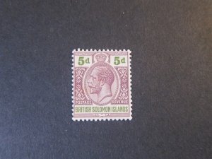 Solomon Islands 1914 Sc 34 MH