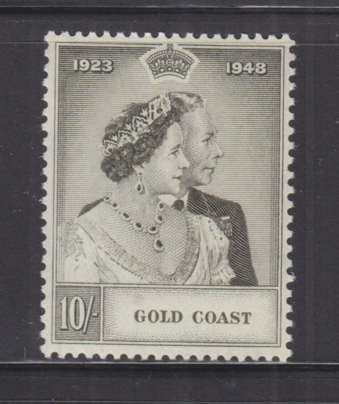 GOLD COAST, 1948 Silver Wedding 10s., mnh.