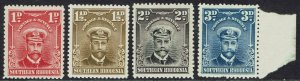 SOUTHERN RHODESIA 1924 KGV ADMIRAL 1D 1½D 2D AND 3D