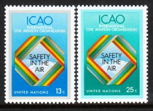 298-99 United Nations 1978 Civil Aviation MNH