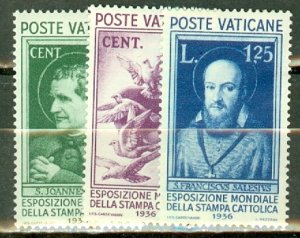 CI: Vatican City 47-54 mint CV $102.50; scan shows only a few