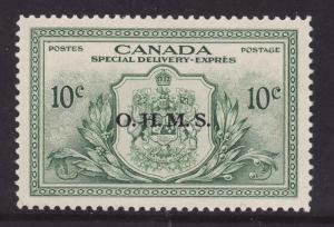 Canada-Sc#EO1-Unused 10c green Special Delivery Official OHMS-OG NH-1950-
