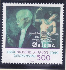 Germany 2056 MNH 1999 MNH Richard Strauss - Composer Issue