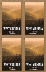 US 4790 Statehood West Virginia forever block (4 stamps) MNH 2013