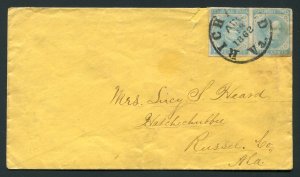 1862 Civil War Confederate CSA - Richmond, Virginia to Hatchechubbee, Alabama