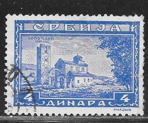 Serbia 2N38: 4d Sopocane Monastery, used, F-VF