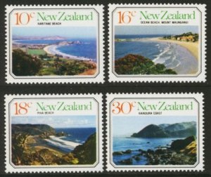 New Zealand Sc# 626-9 MNH Seascapes & Beach Scenes