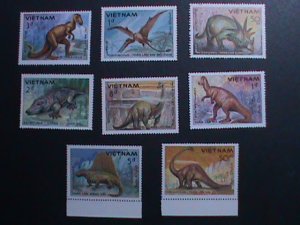 ​VIETNAM-1984 SC#1428-5 PREHISTORY ANIMALS-DINOSAURS COMPLETE SET MNH VF