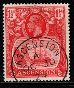 ASCENSION SG12 1924 1d ROSE-RED FINE USED