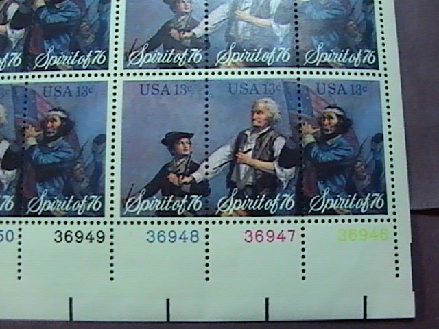 U.S.# 1629-1631(1631a)-MINT/NEVER HINGED-PANE OF 50--SPIRIT OF 76--1976