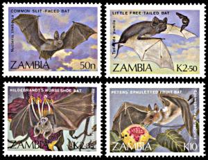 Zambia 466-469, MNH, Bats