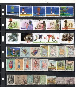 ANGOLA COLLECTION ON STOCK SHEET MINT/USED