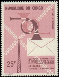 Congo People's Republic #C24, Complete Set, 1964, Never Hinged