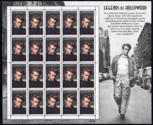 US #3082, 32c James Dean,  Sheet, VF mint never hinged, Fresh Sheet