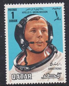 Qatar 190 Mint OG 1969 Astronaut