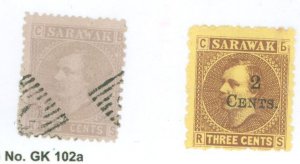 Sarawak #3/32 Used Single