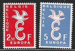 BELGIUM #527-8 MINT NEVER HINGED COMPLETE