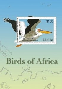 Liberia 2007 - BIRDS OF AFRICA - Souvenir Sheet Stamp - Scott #2483 - MNH