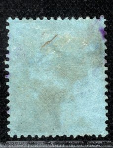 NIGERIA KGV Stamp SG.9 2s/6d High Value (1914) *LAGOS* Violet Postmark LBLUE21
