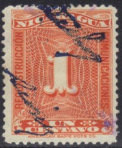 NICARAGUA  SC# RA42 **USED** 1c 1933  POSTAL TAX   SEE SCAN