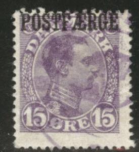 DENMARK  Scott q4 used 1919 parcel post stamp CV$35