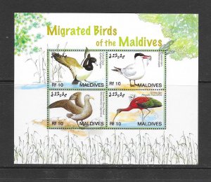 BIRDS - MALDIVES #2905  MIGRATED BIRDS  MNH