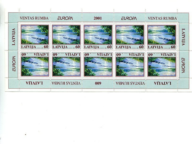 Lativia  2001  Europa mini sheet   Mint VF NH