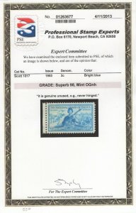 #1017  Superb 98, Mint OG NH S.M.Q. $55 w/ P.S.E. Cert  (GP2 7/25/19)